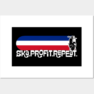 Ska Profit Repeat Vespa - UK USA France Norway Posters and Art